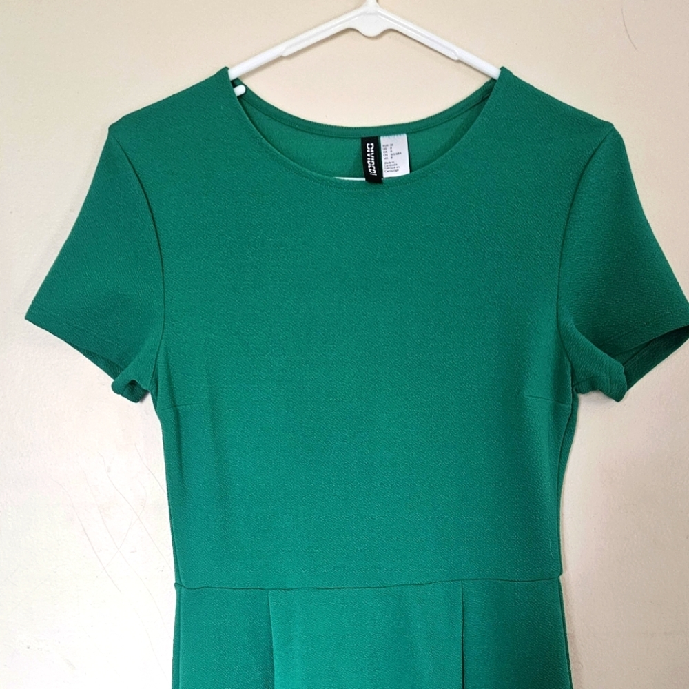 Divided H&M Women's Green Dress Size 8